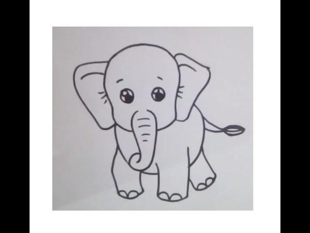 640x480 Learn How To Draw Elephant {elephant Drawing Tutorial For Kids } - Elephant Drawing For Kids