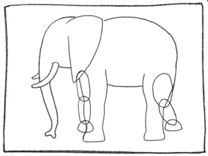 300x225 How To Draw An Elephant Boys' Life Magazine - Elephant Drawing Images