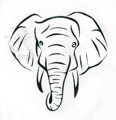 400x415 Elephant Drawing Tumblr - Elephant Drawing Images
