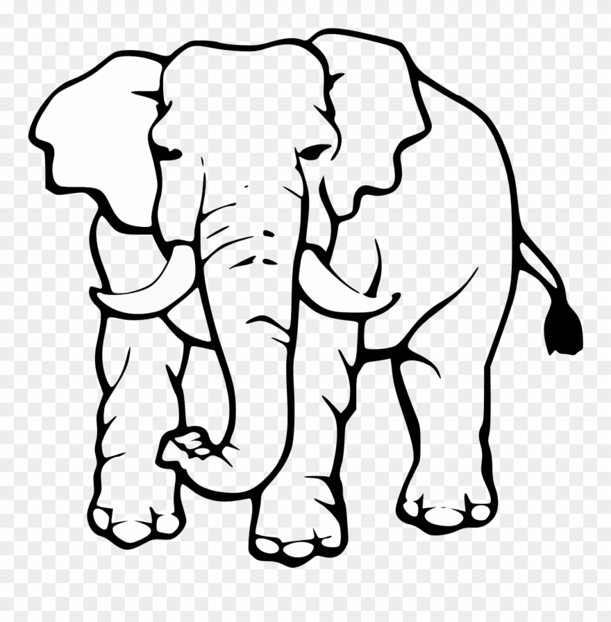 880x896 Attractive Ideas Elephant Clipart Color Pages Baby - Elephant Drawing Pages