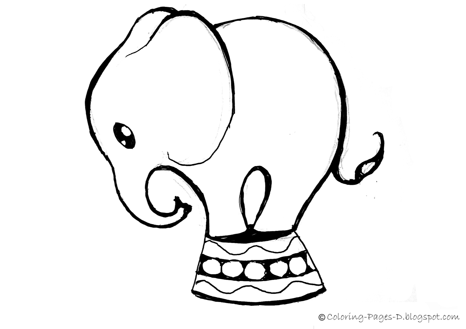 1600x1131 Baby Elephants Coloring Pages Printable For Kids With Elephant - Elephant Drawing Pages