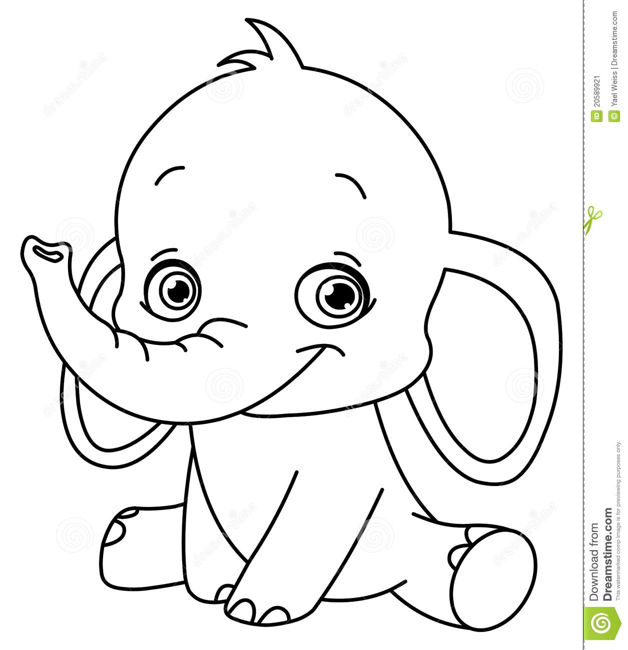 1255x1300 Baby Elephant Coloring Pages To Download And Print For Free - Elephant Drawing Pages