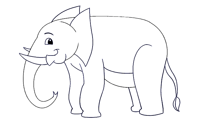 680x420 How To Draw An Elephant Easy Drawing Guides - Elephant Drawing Pictures