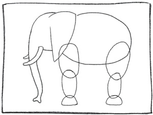 300x225 How To Draw An Elephant Boys' Life Magazine - Elephant Drawing Pictures