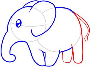 302x227 How To Draw How To Draw An Elephant For Kids - Elephant Drawing Pictures