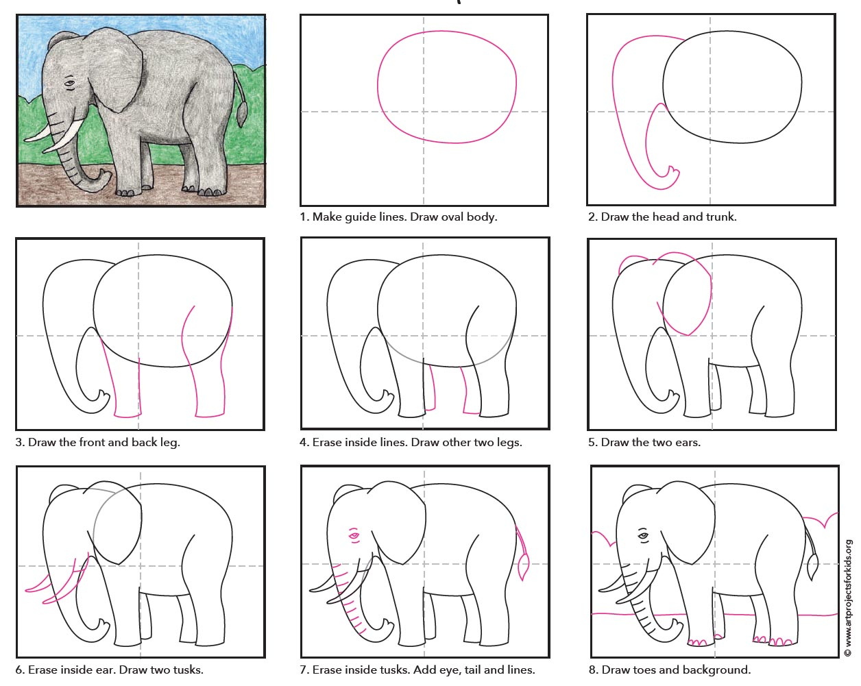 1256x1001 Elephant Drawing Tutorial - Elephant Drawing Simple