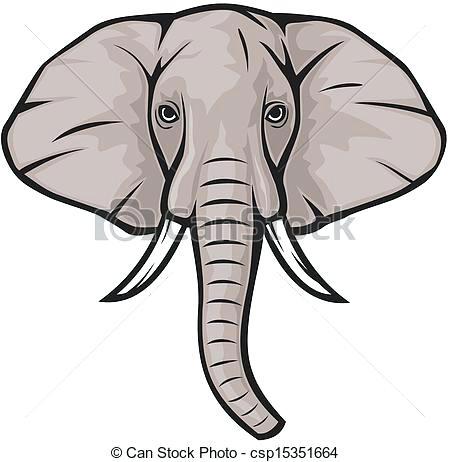 450x462 Elephant Head Drawing Easy Elevateleaders - Elephant Drawing Simple