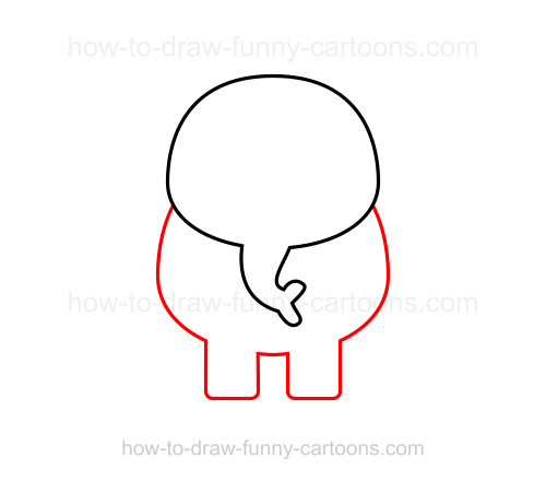 500x440 How To Draw An Elephant - Elephant Drawing Simple