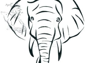 300x210 Easy Sketches Of Elephants Baby Elephant - Elephant Drawing Step By Step