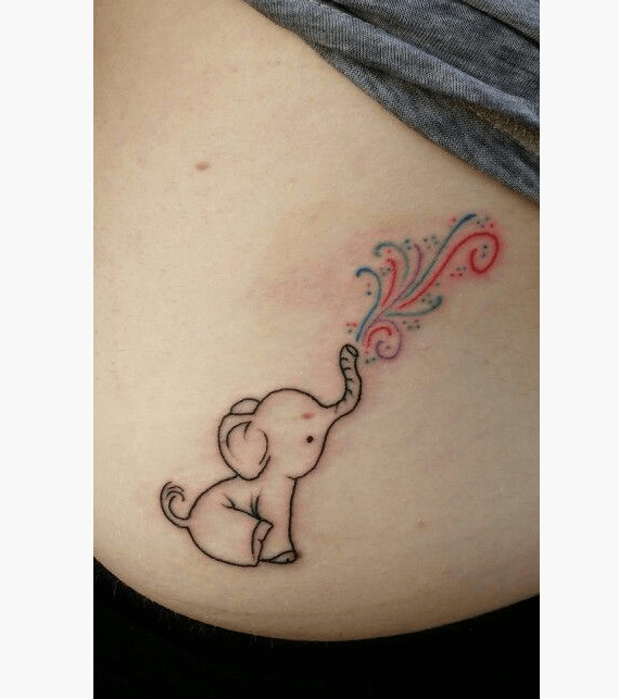 570x643 Original Elephant Tattoo Designs - Elephant Drawing Tattoo