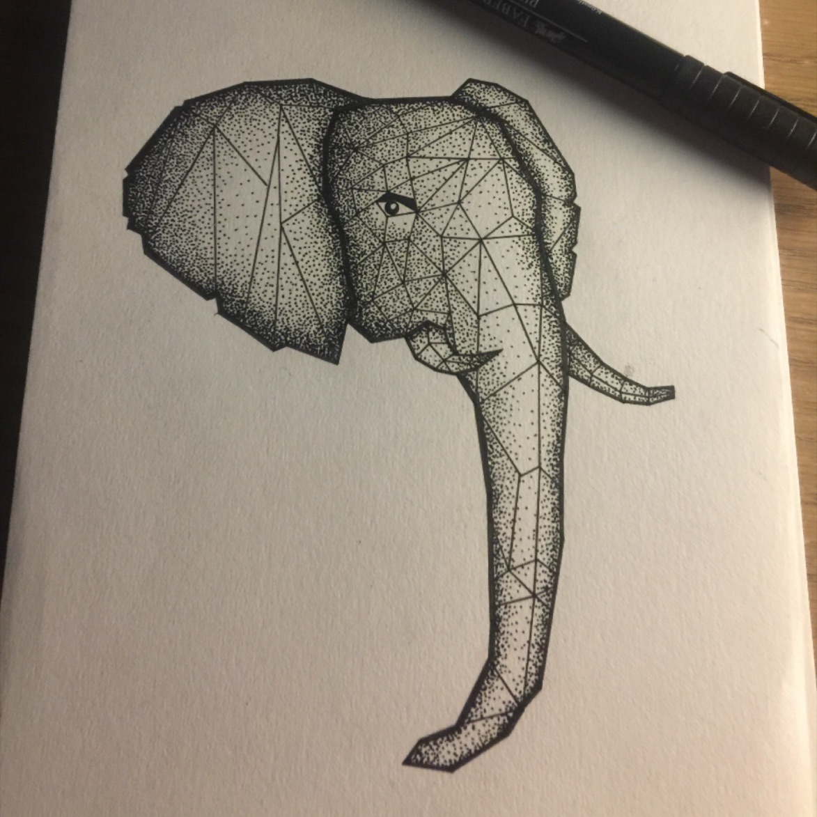 1173x1173 Dden - Elephant Drawing Tattoo