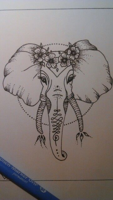360x640 Elephant Draw Tattoos! - Elephant Drawing Tattoo