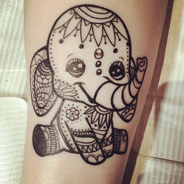 640x640 Free Elephant Tattoo Designs - Elephant Drawing Tattoo