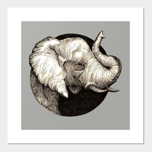 630x630 Elephant - Elephant Drawing Trunk Up