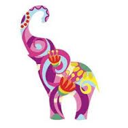 188x188 Elephant With Trunk Up Drawing - Elephant Drawing Trunk Up