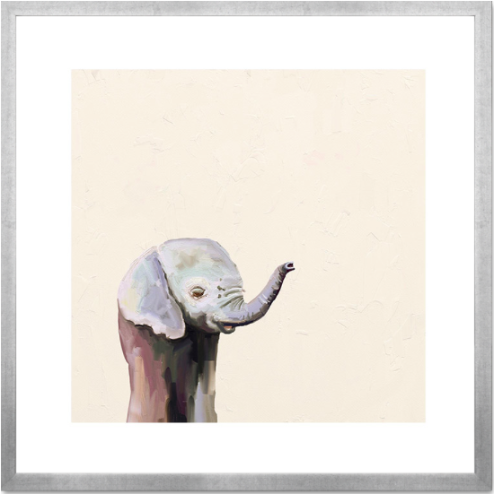 550x551 Baby Elephant Trunk Up - Elephant Drawing Trunk Up