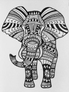 240x320 Easy Elephant Drawing Tumblr - Elephant Drawing Tumblr