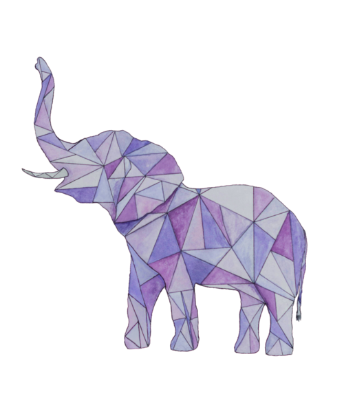 500x589 Elephant Tumblr Transparent Png Clipart Free Download - Elephant Drawing Tumblr