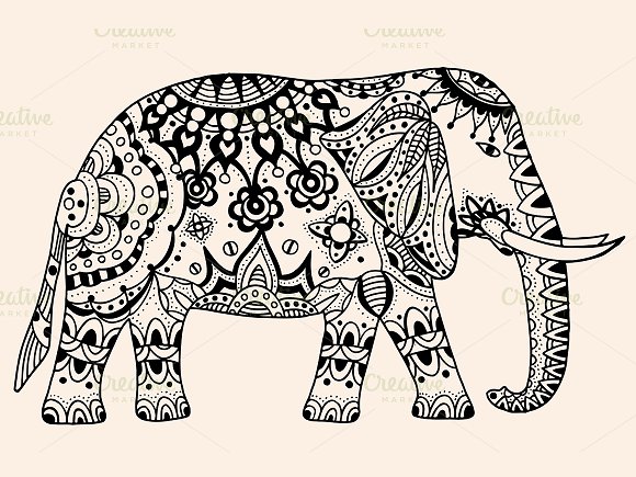 580x435 indian elephant drawing tumblr painted elephants tumblr painted - Elephant Drawing Tumblr