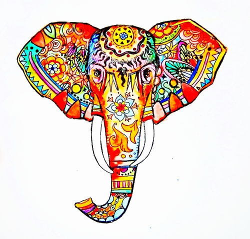 500x478 Elephant Tumblr Uploaded - Elephant Drawing Tumblr