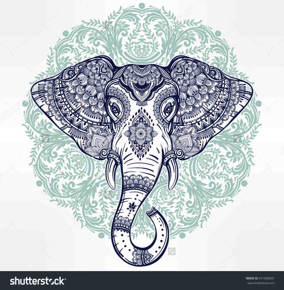 1185x1211 Indian Elephant Drawings Tumblr - Elephant Drawing Tumblr
