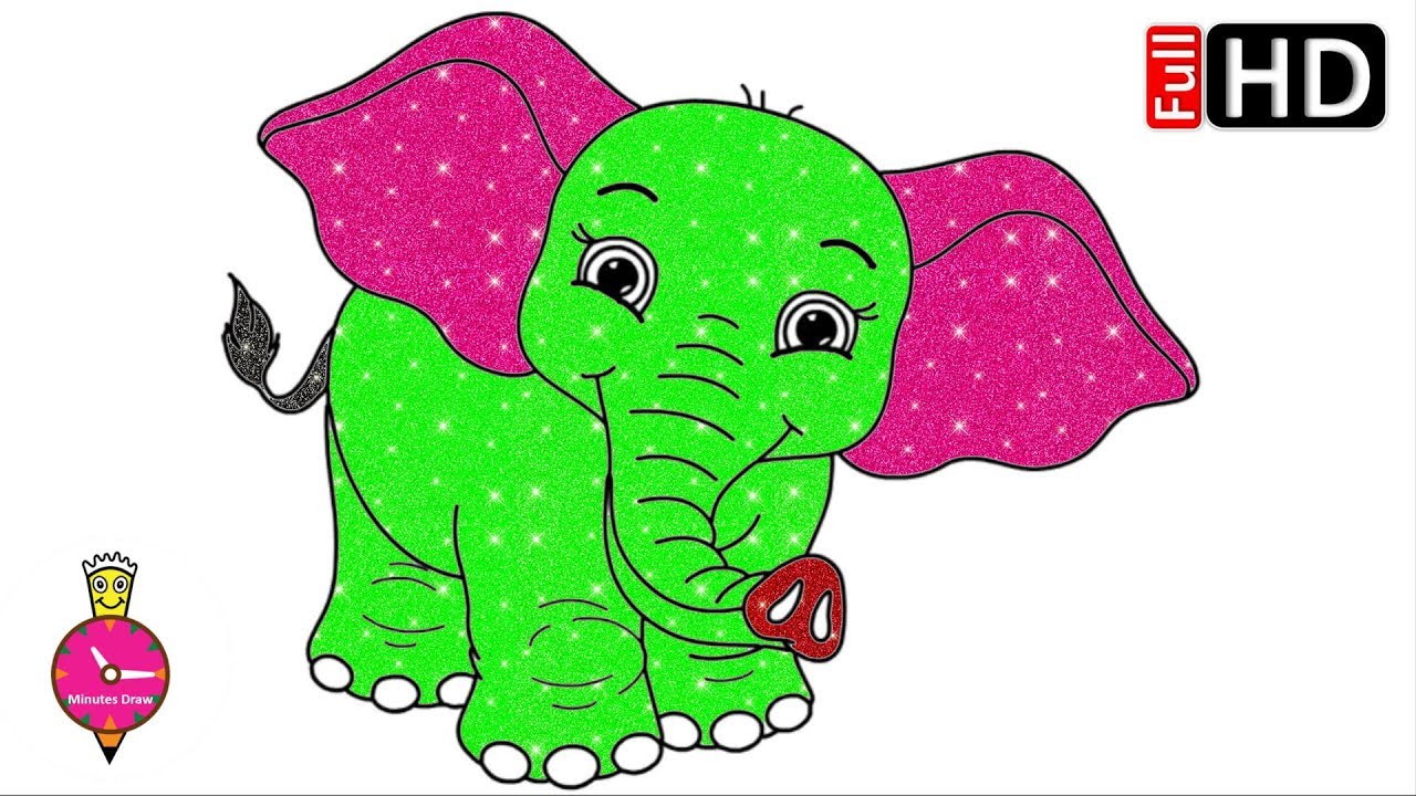 1280x720 elephant drawing drawing of elephant baby elephant cartoon - Elephant Drawing Tutorial