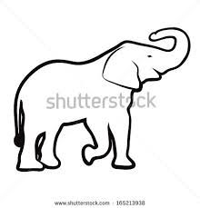 220x229 Elephant With Trunk Up Drawing - Elephant Drawing With Trunk Up