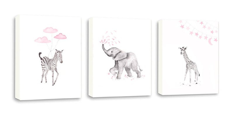 794x397 Baby Girl Nursery Art Elephant With Trunk Up Spraying Water Etsy - Elephant Drawing With Trunk Up