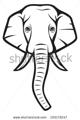 315x470 How To Draw An Elephant Face Step - Elephant Face Drawing
