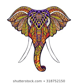 260x280 Huge Collection Of 'front Facing Elephant Drawing' Download More - Elephant Front View Drawing