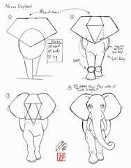 188x240 Elephant Front View Drawing - Elephant Front View Drawing