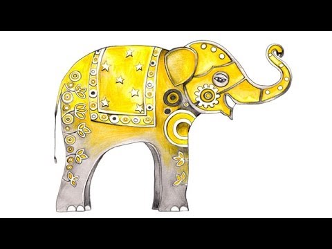 480x360 How To Draw An Elephant - Elephant Indian Drawing