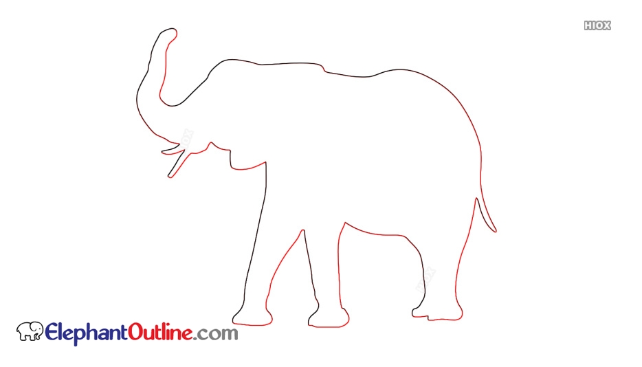 934x534 Indian Elephant Outline Drawing - Elephant Outline Drawing