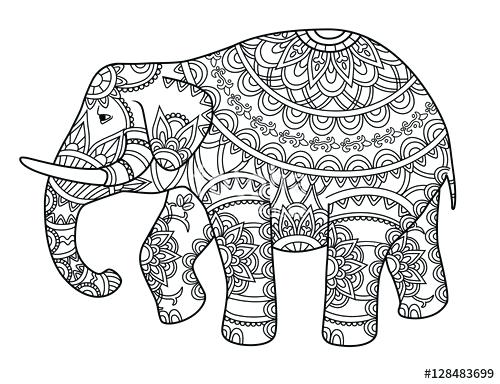 Elephant Outline Drawing at PaintingValley.com | Explore collection of ...