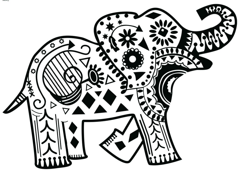 Elephant Pattern Drawing at Explore collection of