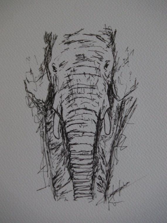 570x760 elephant, elephants, elephant art, elephant pen drawing, animal - Elephant Pen Drawing