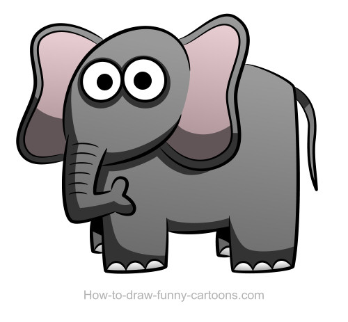 500x463 Elephant Drawing - Elephant Side View Drawing