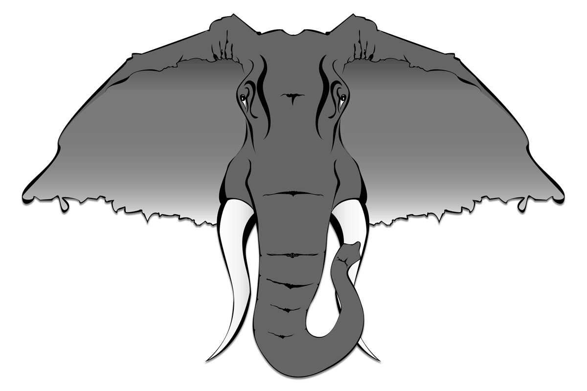 1200x800 Tail Drawing Side View Huge Freebie! Download For Powerpoint - Elephant Side View Drawing