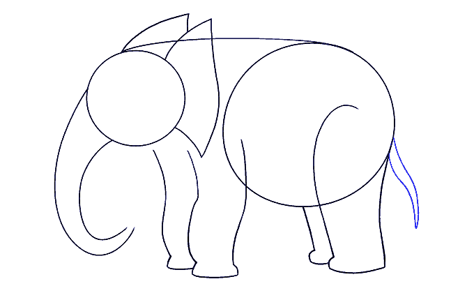 680x420 How To Draw An Elephant Easy Drawing Guides - Elephant Simple Drawing