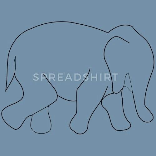 500x500 Outline Of Elephant Simple Elephant Outline Drawing - Elephant Simple Drawing