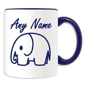 300x300 Personalised Gift Simple Drawing Elephant Mug Money Box Cup Animal - Elephant Simple Drawing
