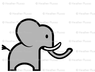 400x306 Simple Elephant Drawing Step - Elephant Simple Drawing