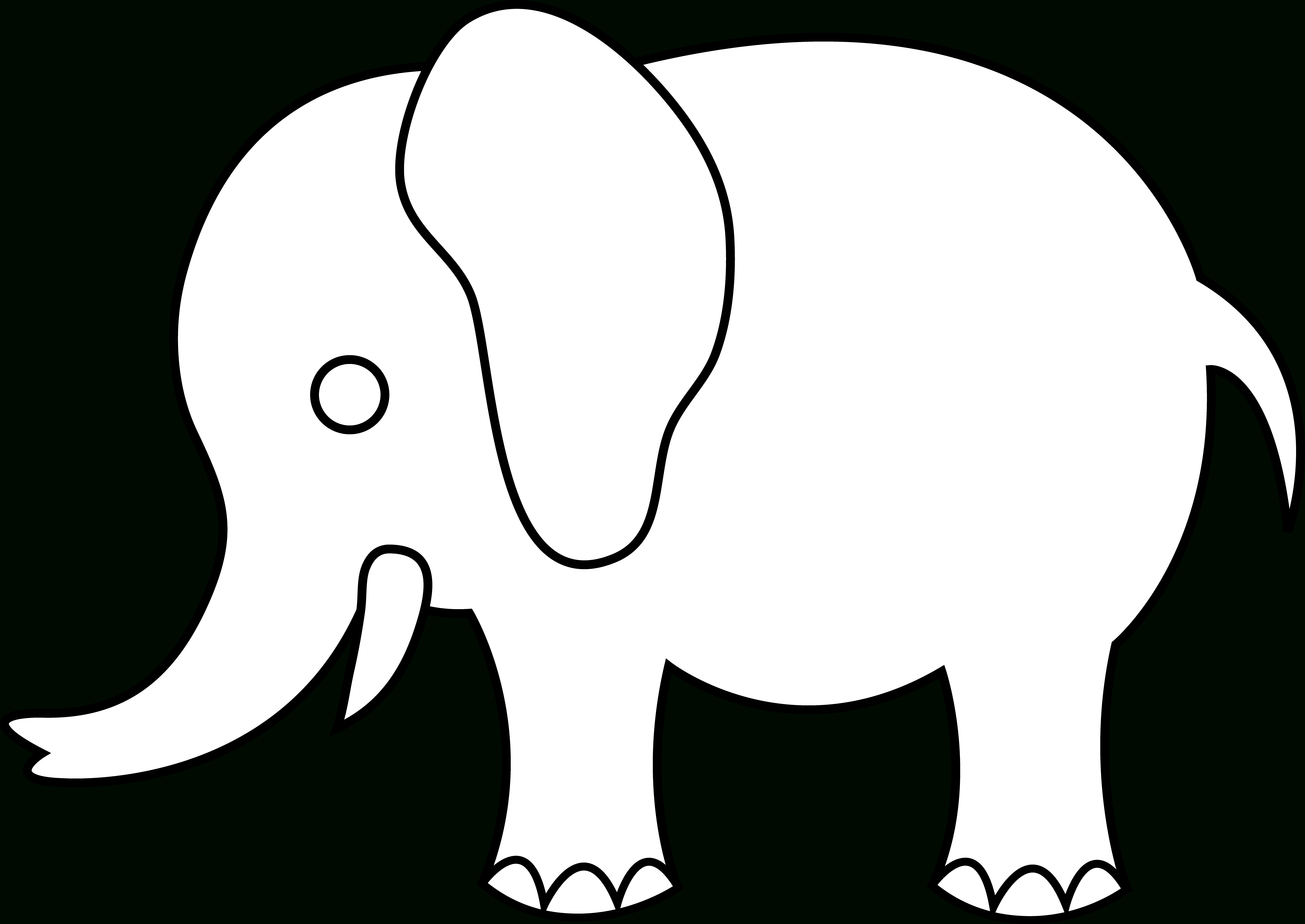 6135x4346 Basic Elephant Drawing Collection Of Free Simple Drawing Elephant - Elephant Simple Drawing