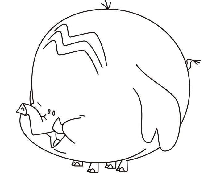 700x561 Elephant Template - Elephant Sitting Drawing