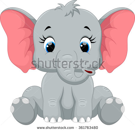 450x439 Images Of Cartoon Elephants Cute Baby Elephant Sitting Stock - Elephant Sitting Drawing