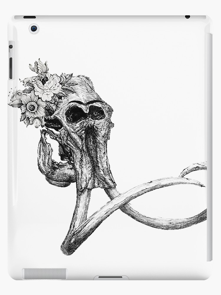 750x1000 Frida Kahlo Elephant Skull Ipad Cases Skins - Elephant Skull Drawing