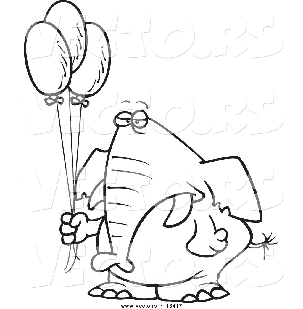 1024x1044 Elephant Holding A Flower Coloring - Elephant Spraying Water Drawing
