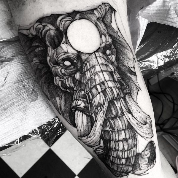 600x600 Elephant Tattoo Designs - Elephant Tattoo Drawing