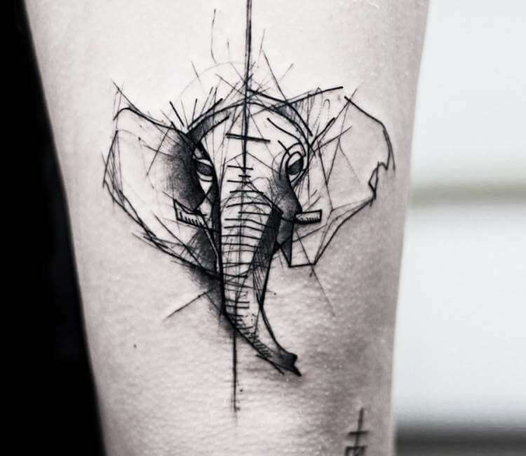 750x650 Elephant Tattoo - Elephant Tattoo Drawing