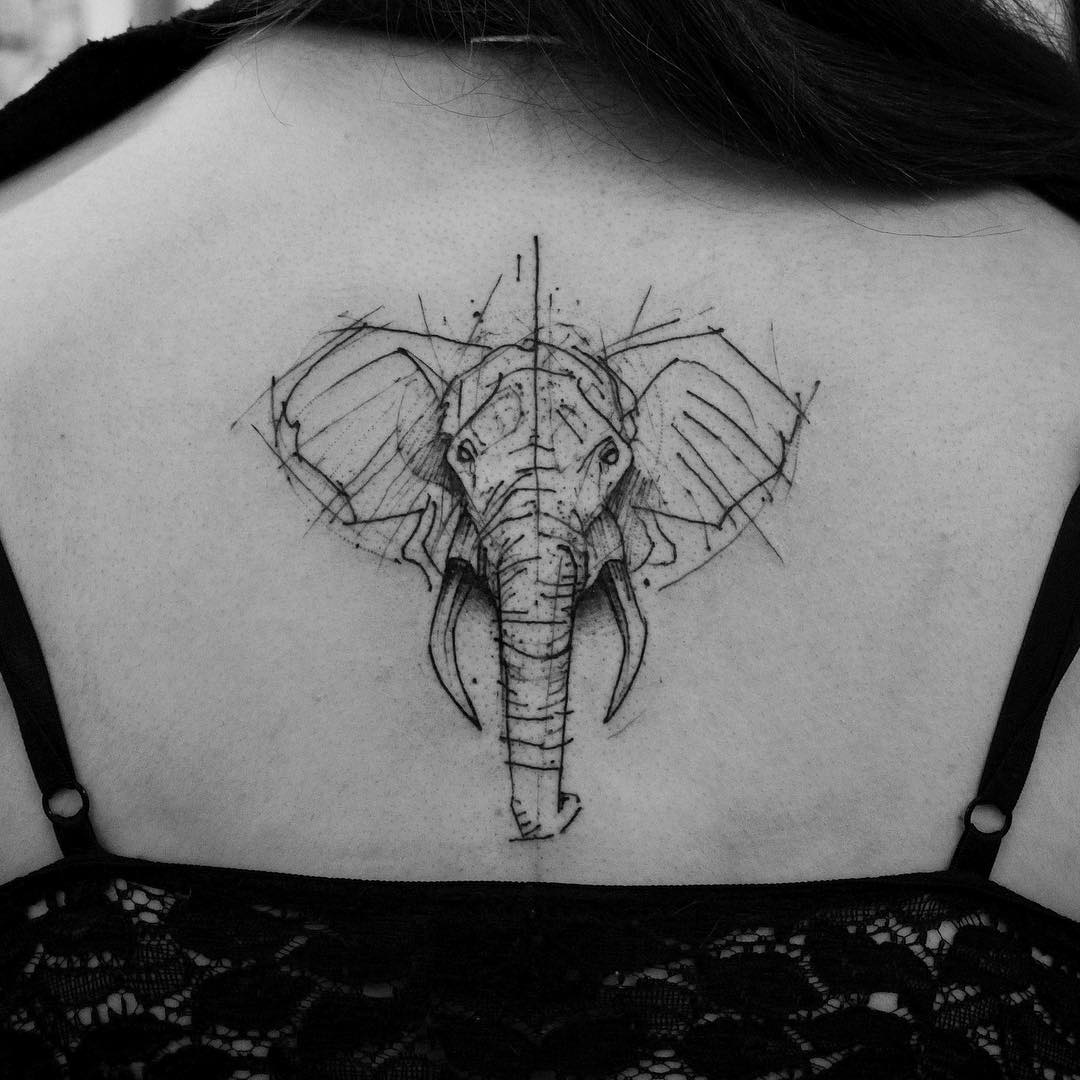 1080x1080 Elephant Tattoo Drawings - Elephant Tattoo Drawing